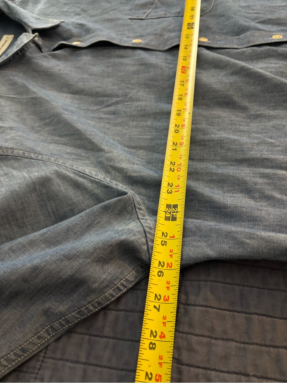 NWT Lucky Brand CoolMax Men's Light Blue Chambray Button-Down Shirt Size XXL - Picture 12 of 12